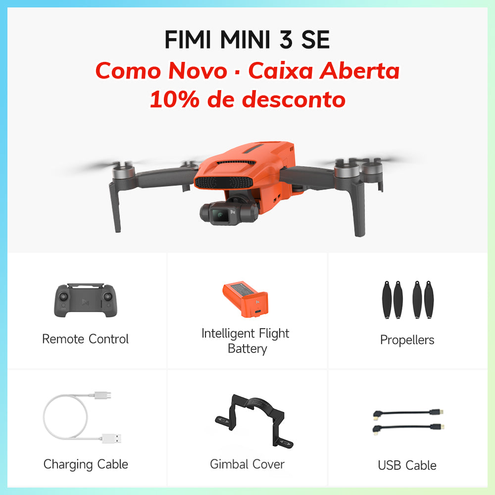 Brazil Stock - FIMI Camera Drone - Open Box · Like New - 10% OFF