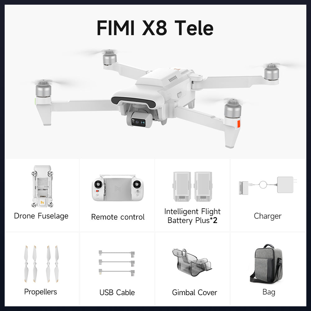 USA Stock - FIMI X8 Tele Drone Fly More Combo - No Import Tax 7 Days Fast Delivery