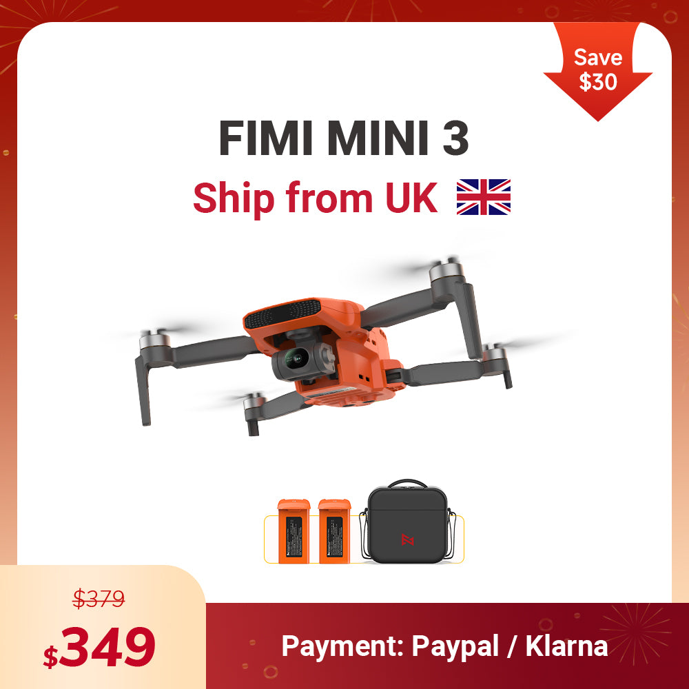 UK Stock - FIMI MINI 3 Drone Fly More Combo - No Customs Tax & about 7 Days Fast Delivery