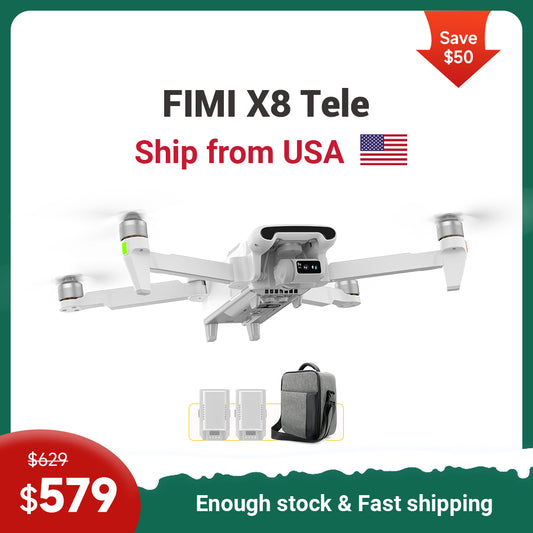 USA Stock - FIMI X8 Tele Drone Fly More Combo - No Import Tax 7 Days Fast Delivery