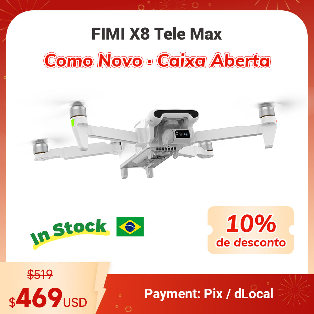 Brazil Stock - FIMI Camera Drone - Open Box · Like New - 10% OFF