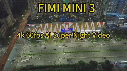 FIMI MINI 3 Camera Drone - 4K/60fps Video 1/2-inch 48MP Sensor 3-Axis AI Super Night Mode 9km Transmission